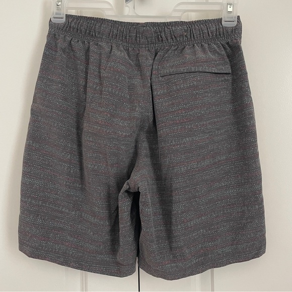 prAna Men’s Medium Drawstring Board Shorts UPF 50+ Gray Multicolor size M - Picture 2 of 9
